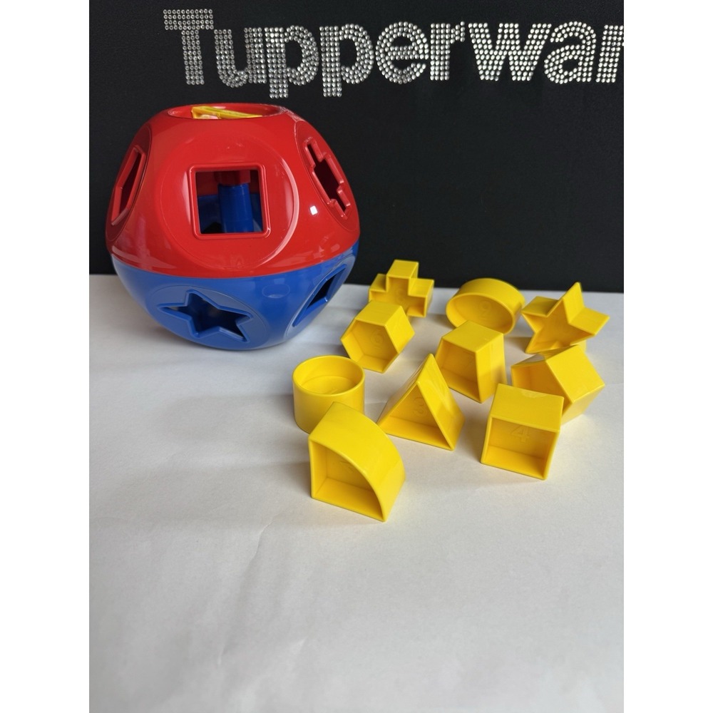 Tupperware Shape O Toy ball shapes educational toy shapes block numbers Sale